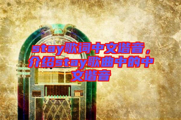 stay歌詞中文諧音，介紹stay歌曲中的中文諧音