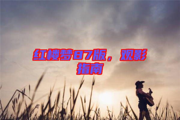 紅樓夢(mèng)87版，觀影指南