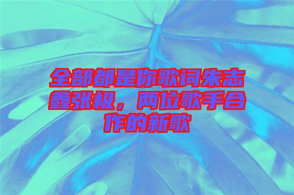 全部都是你歌詞朱志鑫張極，兩位歌手合作的新歌