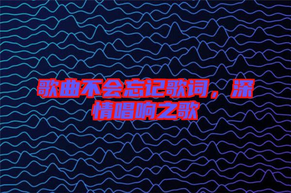 歌曲不會(huì)忘記歌詞，深情唱響之歌