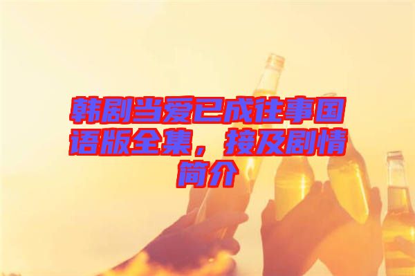 韓劇當愛已成往事國語版全集，接及劇情簡介