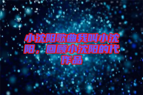 小沈陽歌曲我叫小沈陽，回顧小沈陽的代作品