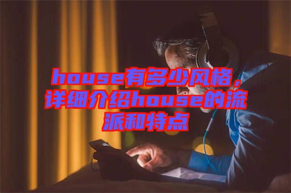 house有多少風(fēng)格，詳細(xì)介紹house的流派和特點(diǎn)