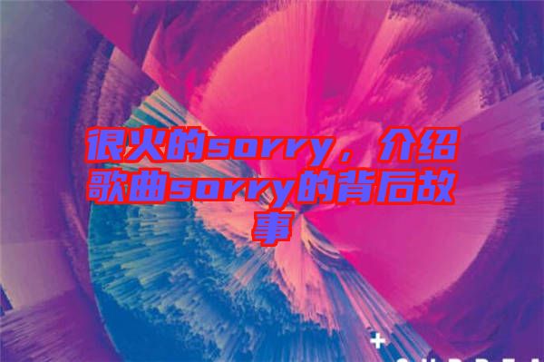 很火的sorry，介紹歌曲sorry的背后故事