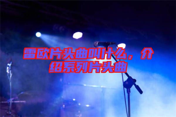 雷歐片頭曲叫什么，介紹系列片頭曲