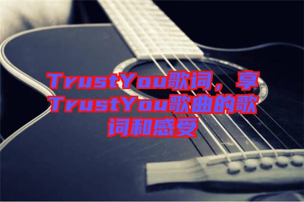 TrustYou歌詞，享TrustYou歌曲的歌詞和感受