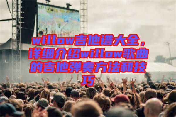 willow吉他譜大全，詳細介紹willow歌曲的吉他彈奏方法和技巧