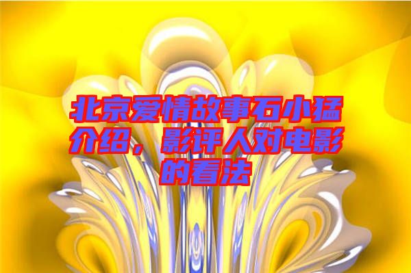 北京愛情故事石小猛介紹，影評(píng)人對(duì)電影的看法