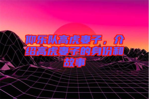 仰樂隊(duì)高虎妻子，介紹高虎妻子的身份和故事