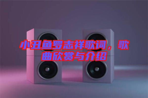 小丑魚羅志祥歌詞，歌曲欣賞與介紹