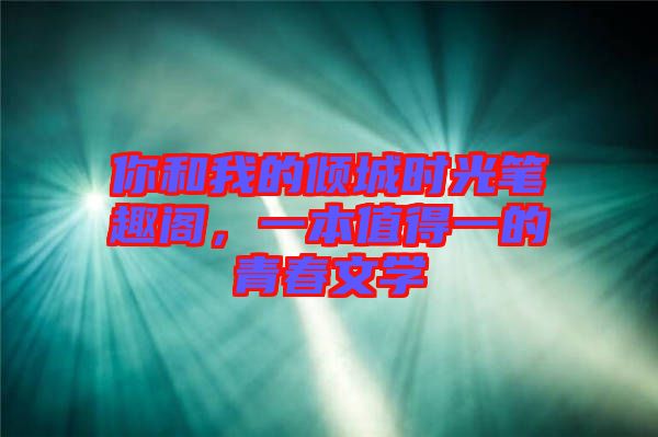 你和我的傾城時光筆趣閣，一本值得一的青春文學(xué)