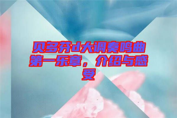 貝多芬d大調(diào)奏鳴曲第一樂章，介紹與感受