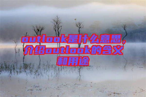 outlook是什么意思，介紹outlook的含義和用途