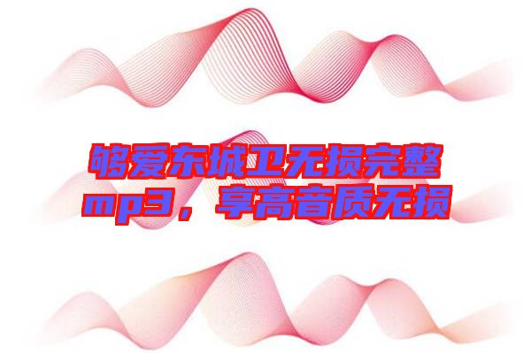 夠愛東城衛(wèi)無損完整mp3，享高音質(zhì)無損