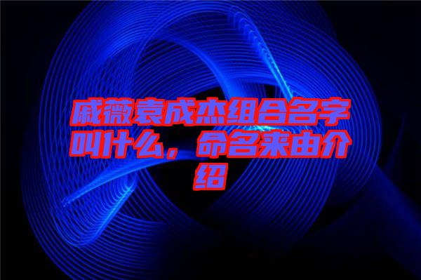 戚薇袁成杰組合名字叫什么，命名來由介紹