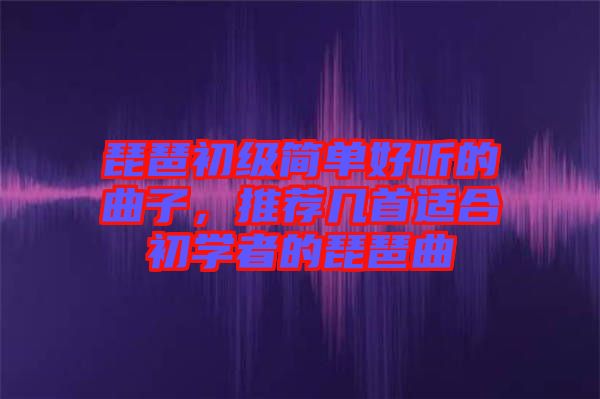 琵琶初級(jí)簡單好聽的曲子，推薦幾首適合初學(xué)者的琵琶曲