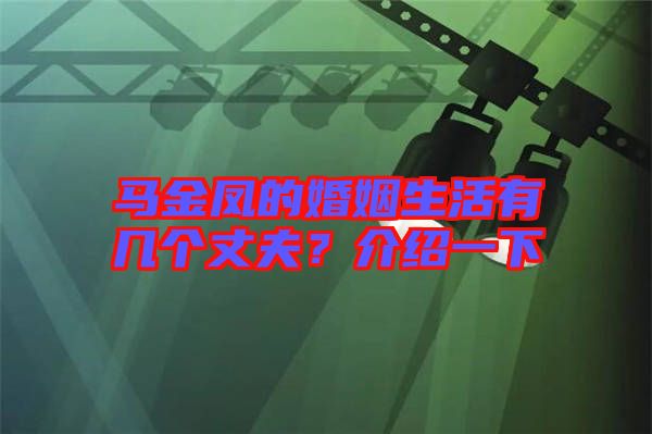 馬金鳳的婚姻生活有幾個丈夫？介紹一下