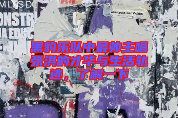 黑豹樂隊(duì)中最帥主唱張淇的才華與生活軌跡，了解一下