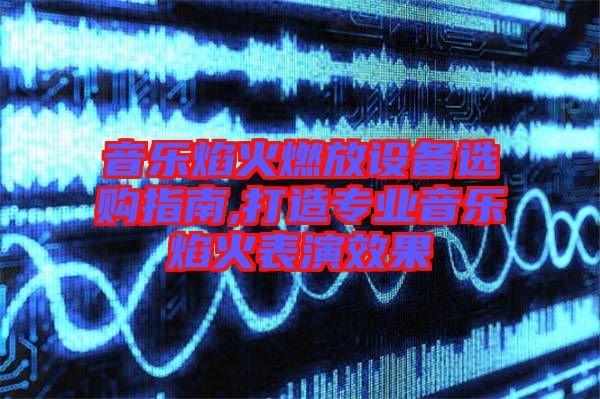 音樂焰火燃放設備選購指南,打造專業(yè)音樂焰火表演效果